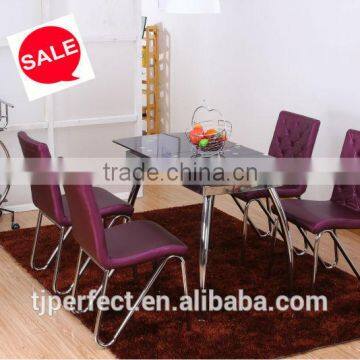 newest fashional Glass dining table,space saving