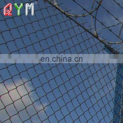 Security Chain Link Airport Fence Top With Barbed Wire