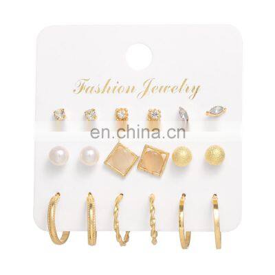 Gorgeous Sparkle Alloy Synthetic Cubic Zirconia Drop Charming Earrings Jewelry