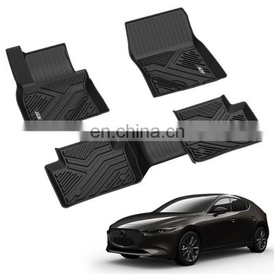 2020 Custom Logo All Weather Winter Waterproof Anti Slip Snow Bacterial Design Tpe Car Mats Floor Mat For Mazda 3 Angkesila//