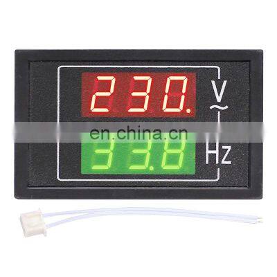 DL85 Dual LED Digital AC100-300V Voltage Amps Meter Digital AC Voltmeter Ammeter frequency meter 10-100HZ