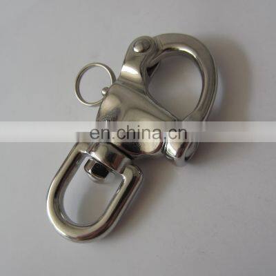 Stainless steel Eye Swivel Snap Shackle for marine and industrial rigging aplications