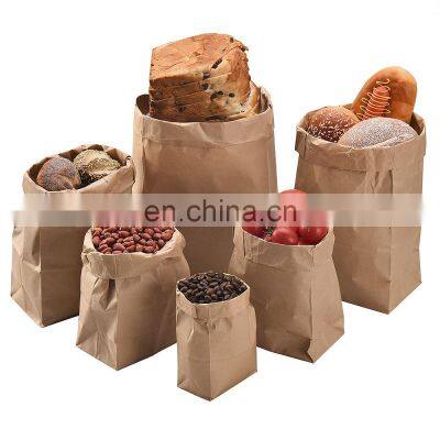 Sunkea greaseproof kraft packaging sandwich paper bag