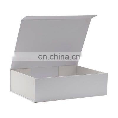 Wholesale Custom Color Ribbon Bow Rectangle Large White Flip Top Gift Box Packaging photo-5