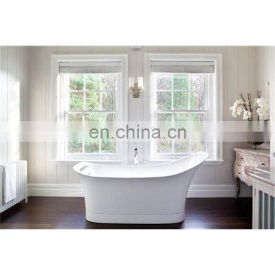 Pvc casement window with mosquito net double glazed upvc tempered glass window