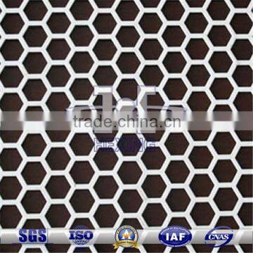 Galvanized Hexagonal Hole Perforated Metal Mesh