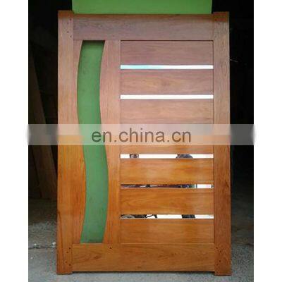 Oak Wood Large Pivot Glass Door / Front Door Designs House Entrance Door