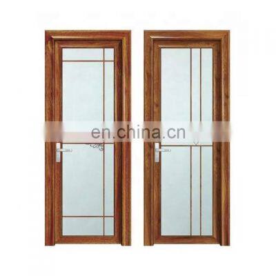 Aluminum toilet bathroom kitchen decoration aluminium glass swing door