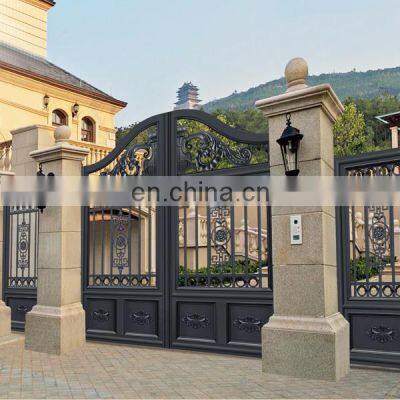 Modern Latest Sliding Wrought Iron Fancy Main Door Gate Designs photo-2