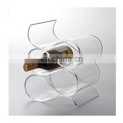 wholesale 4 bottles acrylic red wine display acrylic wine bottle display holders