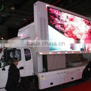 P10 outdoor advertising mobile trailer mounted led display