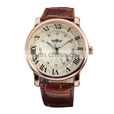 Famous Style Hot Product WINNER 142 Men's Automatic Mechanical Leather Strap Analog Display Stand Sport Watch photo-2
