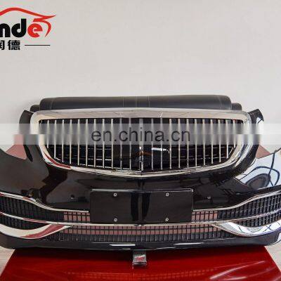 Runde Car Modification Factory Price Maybach Style Front Bumper+Grill Body Kit For Mercedes V Class W447 Vito Metris V260 2014- photo-4