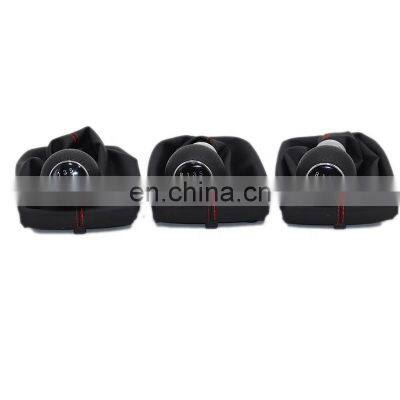 5/6 Speed Car New Design Gear Shift Knob Boot Cover FOR Audi AUDI A4 B6 B7 B8 With Low Price MT Black Red Line photo-2