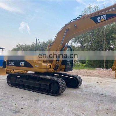 Original construction machinery used cat 320c 320d 320b excavator