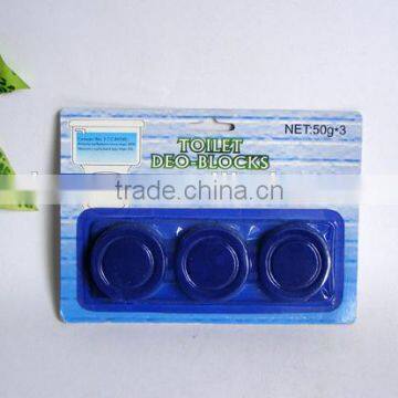 3pcs Blue Bubble Toilet Cleaner for validity of 7 days