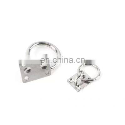 JRSGS Customized High Quality 304/316 Stainless Steel Marine Grade Hardware Square Eye Plate With Ring photo-4