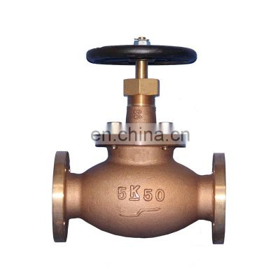 Wholesale Price 6 Inch PN40 Bronze Manual Bellow Seal Control Globe Valve