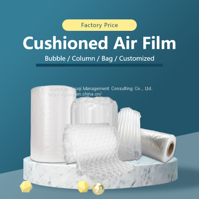 Inflatable Air Bubble Wrapper/ Shockproof Bubble Wrapper/ Protective Cushioned Film/ Cushioned Wrapper Film Roll/ Factory Price Cushioned Wrapper/