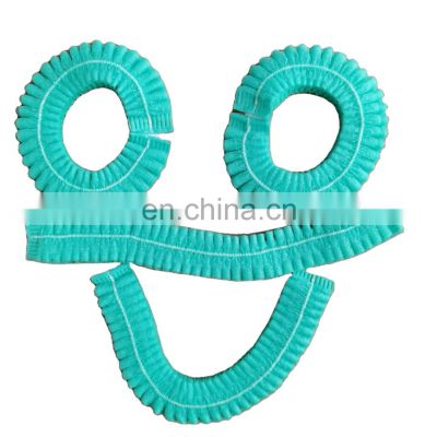 Disposable Nonwoven Clip Bouffant Cap with Elastic Band for Industry