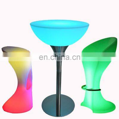 led glow waterproof bar table glowing cocktail event party wedding led bar tables and chairs