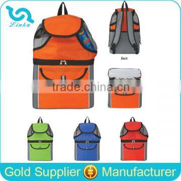 Travel Beach Cooler Backpack 210D Polyester Insulated Cooler Backpack For Travel