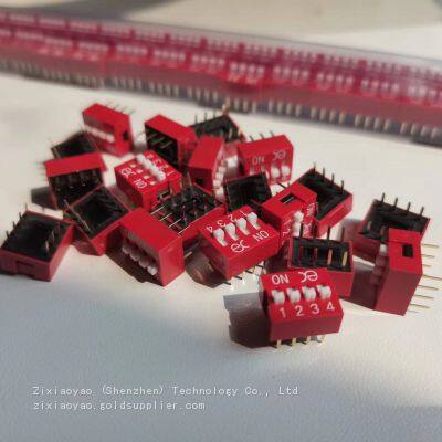 Taiwanese KE/YE Toggle Switch DSWB04LHGET DIP4 Bit Plug-in 4-bit Toggle Switch Coding Switch photo-2
