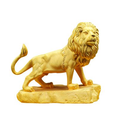 Velvet Sand Gold Crafts Mighty Lion