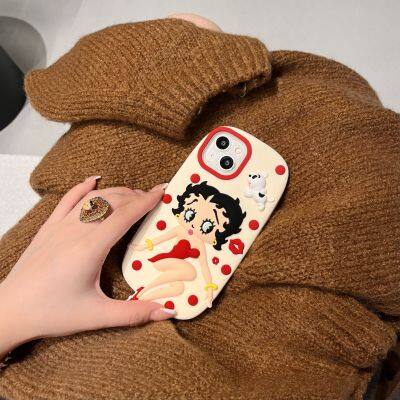 Cartoon Cute Girl Fashion Protective Shockproof Mobile Phone Accessories Cover Case For IPhone 12 13 14 15 Pro photo-2