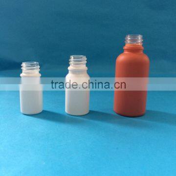 5ml 10ml shiny white glass bottles matte orange glass e-liquid bottle with CR dropper