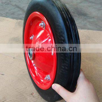 wheelbarrow accessories/flat free wheelbarrow tire 13"x3"