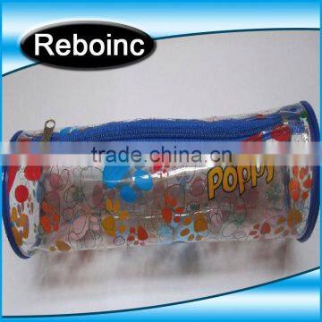 High quality pvc transparent case slider pencil bags