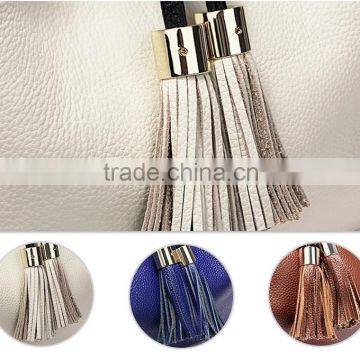New Design Female Bag pu Backpack Tassel Backpack photo-6