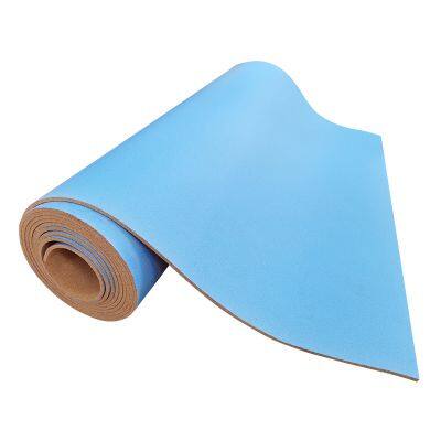Colored laminated cork roll