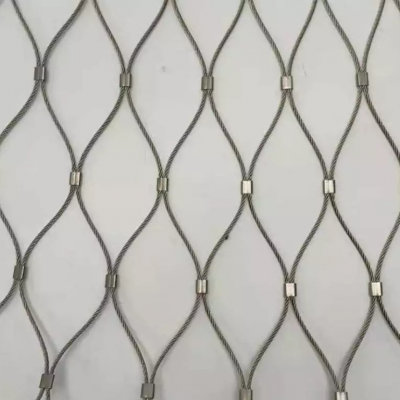 316 Hot Sale Factory Supply Enclosure Mesh Fence Guardrail Stainless Steel 304 Grade Flexible Wire Rope Mesh Net