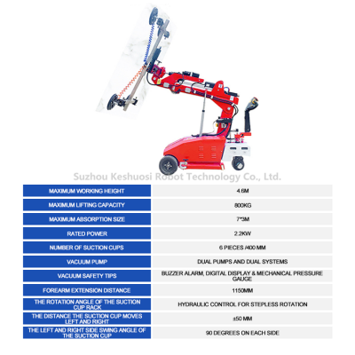 SOVE Large Glass Electric Suction Cup Cart Push-Type Rotating Installation for Home Use Condition New photo-2