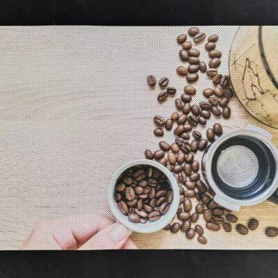 Coffee Printed Placemats Set of 6 Pvc Print Coffee Placemats Non-Slip Wipeable Table Mats for Coffee House photo-3