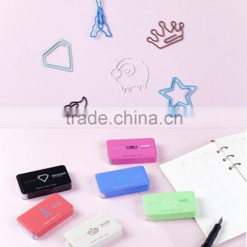 Custom logo Made in china lovely mini clip metal paper clip