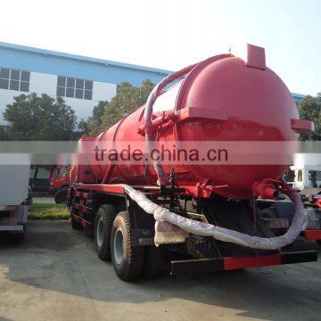 HOWO Euro III or Euro IV sewage tank truck ,4x2 sewage suction tanker truck