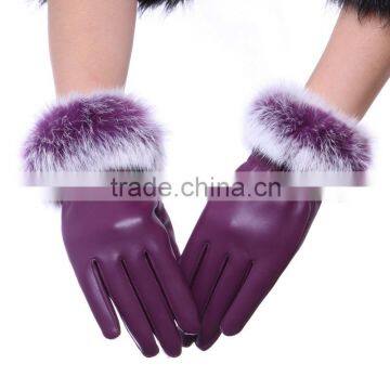 14"double palm leather work glove