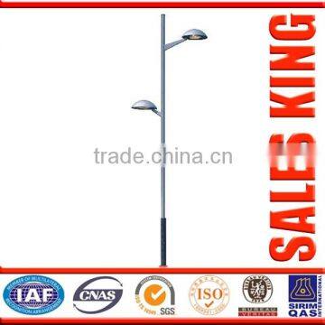 high way Cast iron double arm residential light poles CN supplier