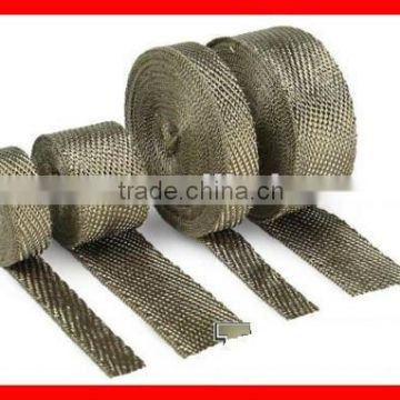 15m 50ft 1" Vulcan Titanium Titan Exhaust Manifold Header Heat Shield Wrap +Ties