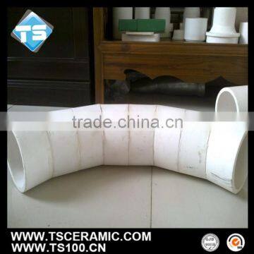 TS Good Wear Resistance Aluminum Oxide Ceramic Bends ,Alumina Elbow,Al2O3 Ceramic Pipes