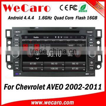 Wecaro WC-CU7011 Android 4.4.4 car stereo 1024 * 600 car radio 2 din for chevrolet aveo WIFI 3G 16GB Flash 2002 -2011