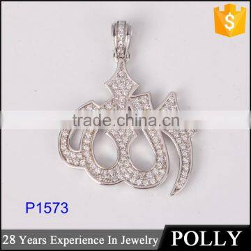 2015 Hot Sales 925 Silver Moon Start Pendant Necklace Engraved Jewelry photo-4