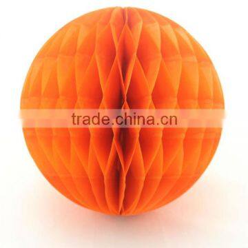 Wedding Baby Shower Decoration Orange Tissue Paper Honeycomb Lanterns