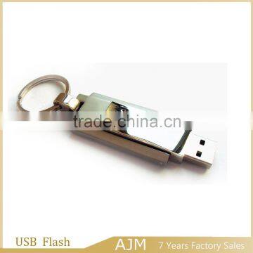 metal rotate usb memory flash mobile flash drive usb pen drive