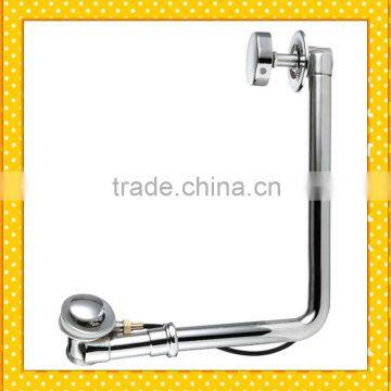 Flexible linear shower drain for bathtub