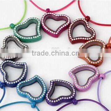 Rainbow Color Fashion Lady Jewelry Colorful Heart Locket Necklace photo-3