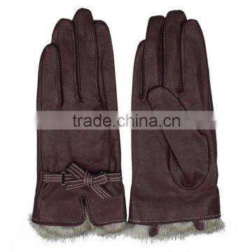 2014 hotsale fashion high quality black color Women motorcycle glove